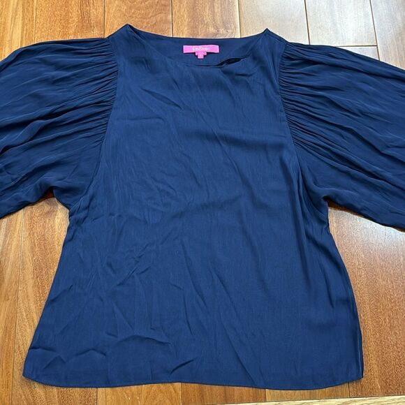 Lilly Pulitzer The Maisel Blue Top Size S - Picture 11 of 16